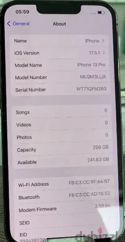 iphone 13 pro,,,256 gb