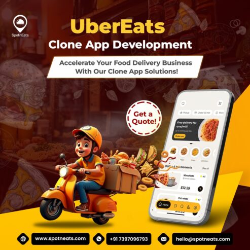 Launch Your AI-Powered UberEats Clone App with SpotnEats!